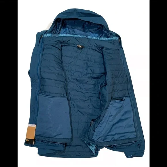 The North Face Woman Carto TriClimate Waterproof 3-in-1 Jacket Monterey Blue NWT